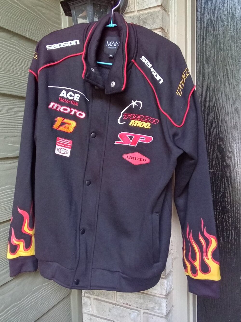 The ACE MOTOR CLUB 13 RACING SWEATER is a stylish and athletic men's sweater